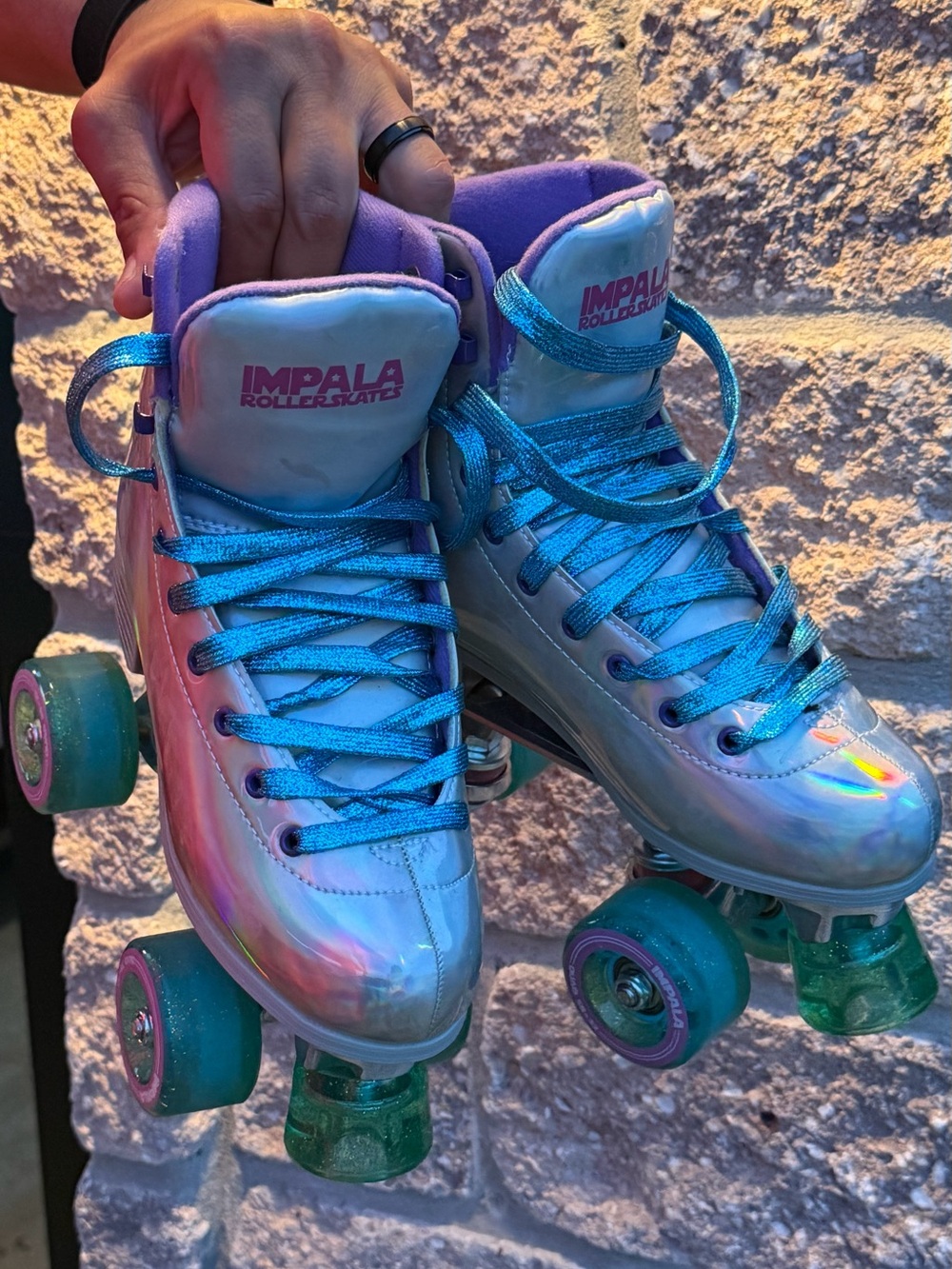 Impala Women's Holographic Roller Skates in Iridescent